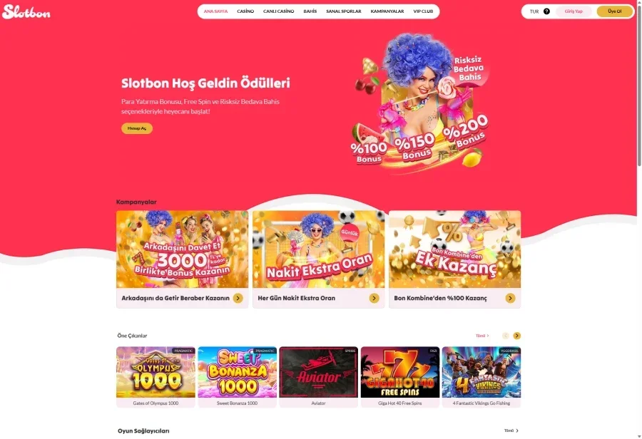 Slotbon ekran görüntüsü